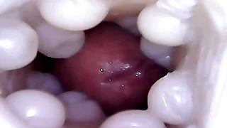 Compilation of closeup Fleshlight cumshots